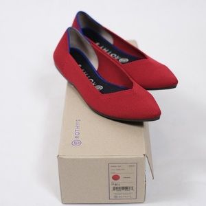 Rothy’s Point in Chili Red